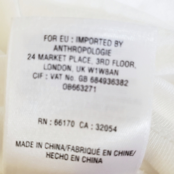 Anthropologie Postmark white blouse Medium - Picture 6 of 7